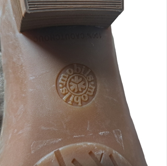 MEPHISTO MOBILS Air relax bronze leather sandals block heel strappy Made France - Picture 10 of 16